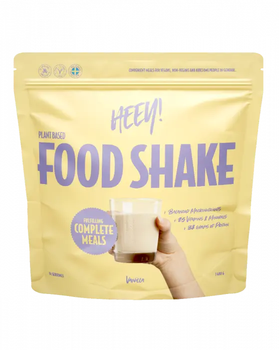 Heey! Vegansk Food Shake Vanilje 1,4 kg