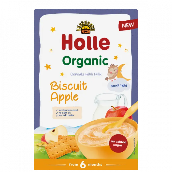 Holle Melk og Fullkornsblanding Biscuit Apple 250 g