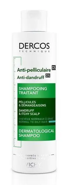 Vichy Dercos Technique Flass-Sjampo til fet hodebunn 200ml
