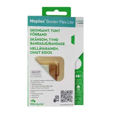 Mepilex Border Flex Lite 4x5 cm skumbandasje 4stk