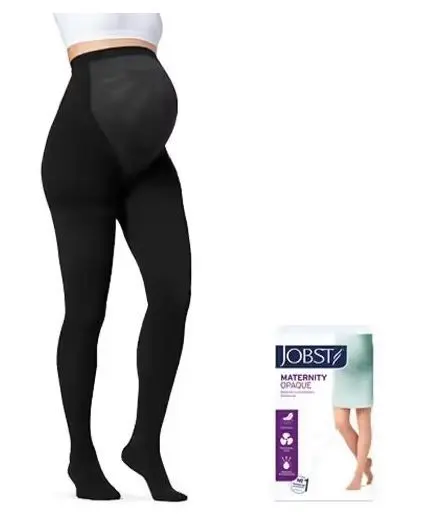 Jobst Maternity Opaque K1 strømpebukse sort str L 1 stk