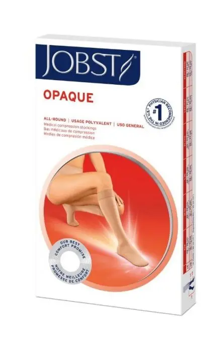 JOBST Opaque kompresjonsstrømpe K2 uten tå soft natur L 1 par