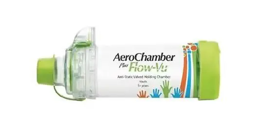 AeroChamber PlusFlow-Vu inhalasjonskammer fra 5 år 1 stk