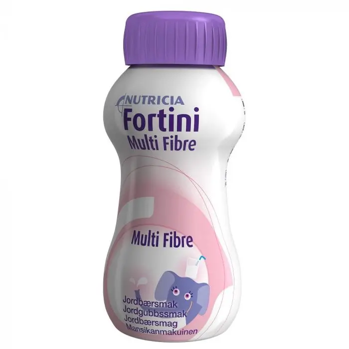 Fortini Multi Fibre Jordbær 4x200ml