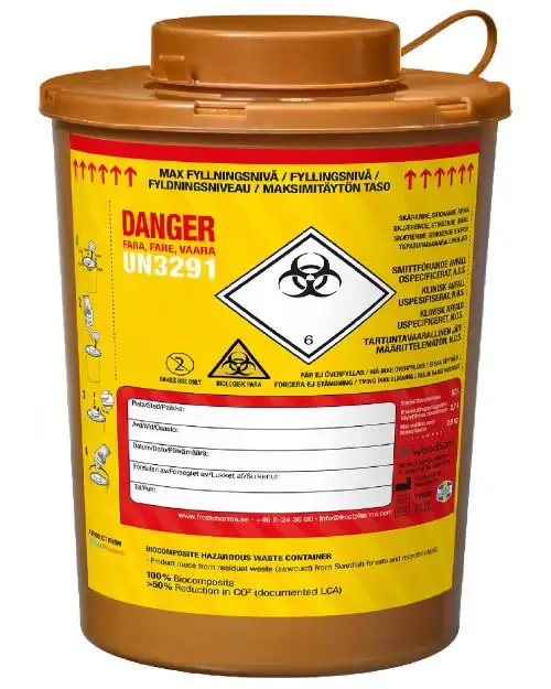 Woodsafe kanylebøtte 3 L 1 stk