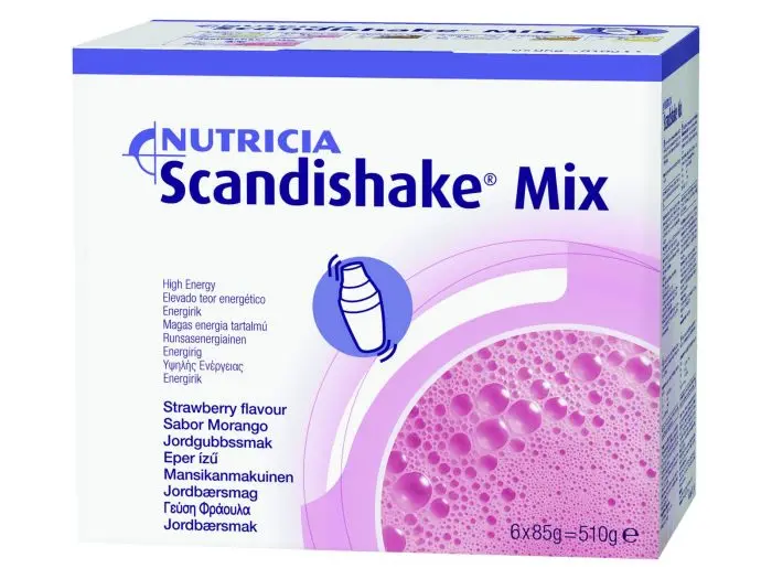 Nutricia Scandishake Mix jordbærsmak 6x85 g