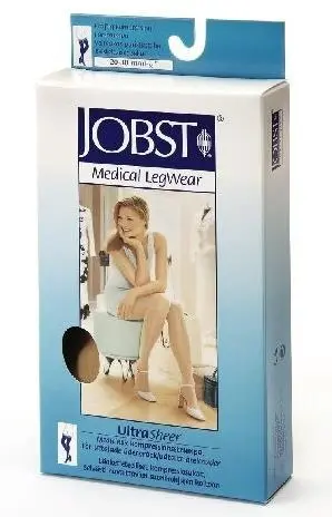 Jobst Ultra Sheer K2 lårstrømpe natural str L 1 par