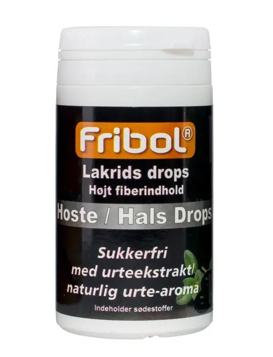 Sukkerfrie Hoste/Hals Drops Lakris 60g