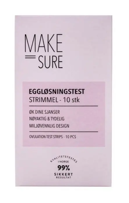 Make Sure Eggløsningstest strimmel 10 stk