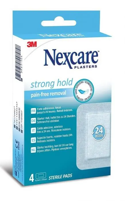 Nexcare Sensitiv silikonplaster 7,62x10,1cm 4stk