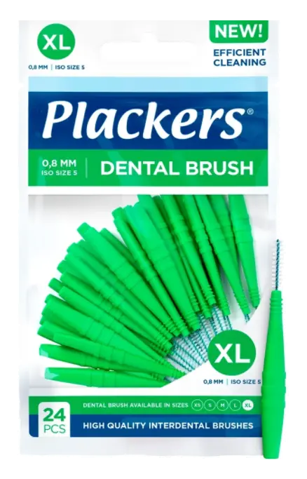 Plackers Dental Brush 0,8 mm XL 24stk