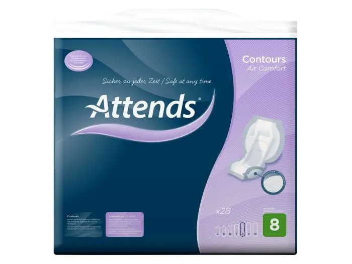 Attends Contours Air Comfor 8 28 stk