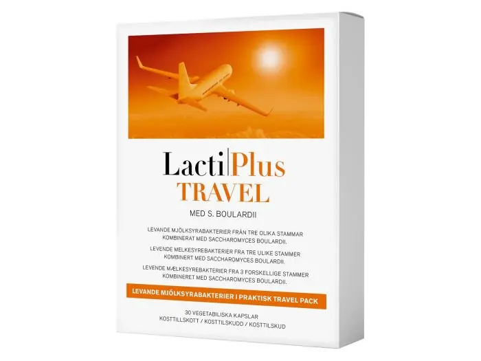 LactiPlus Travel melkesyrebakterier kapsler 30 stk