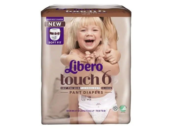 Libero Touch 6 buksebleie 13-20 kg 16 stk