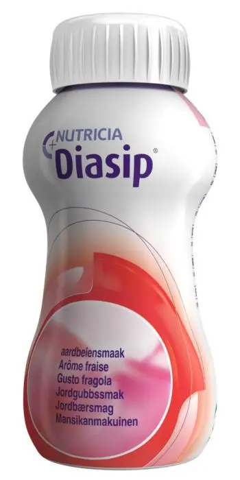 Nutricia Diasip næringsdrikk jordbærsmak 4x200 ml