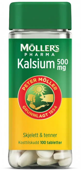 Möller's Pharma Kalsium 500 mg 100 stk