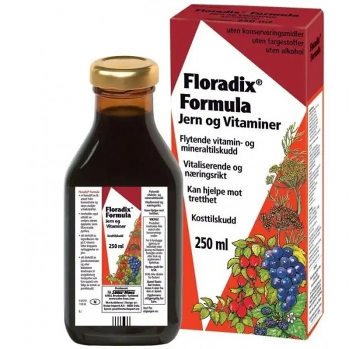 Floradix flytende jerntilskudd 250ml