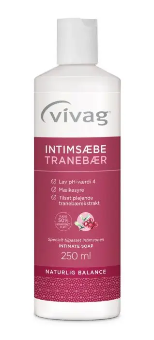 Vivag intimsåpe tranebær 250 ml