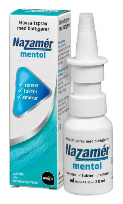 Nazamér Saltvannsspray Mentol 20 ml