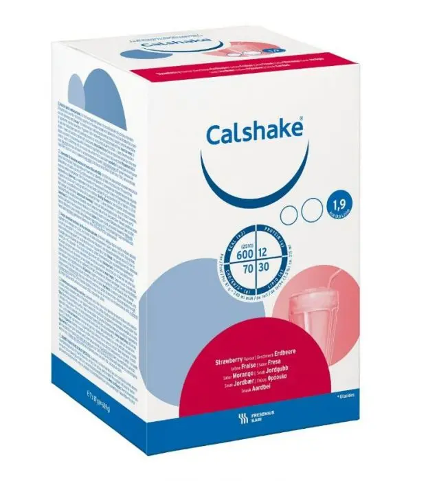 Calshake pulver jordbærsmak 7x87 g