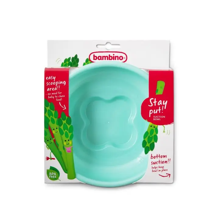 Bambino Stay Put Bowl spiseskål mint 1 stk