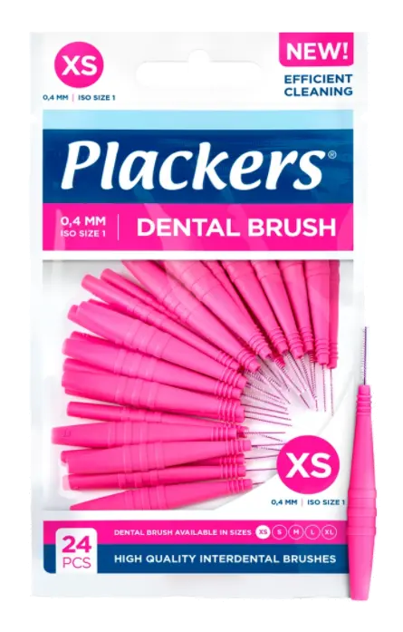 Plackers Dental Brush 0,4 mm XS 24stk
