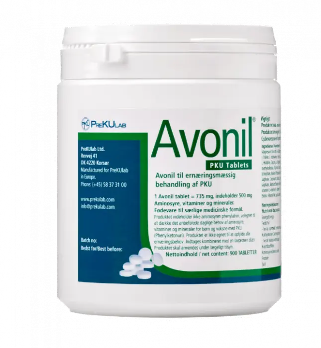 Avonil PKU AA tab 900 STK