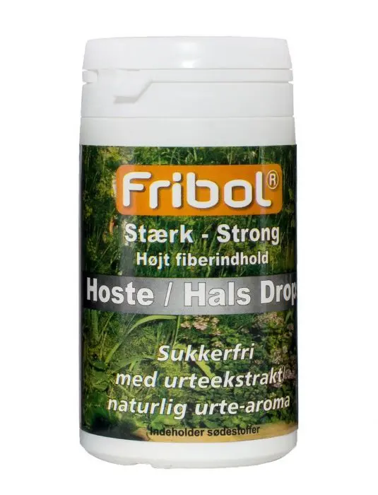 Fribol sukkerfrie hoste/hals drops sterk 60g