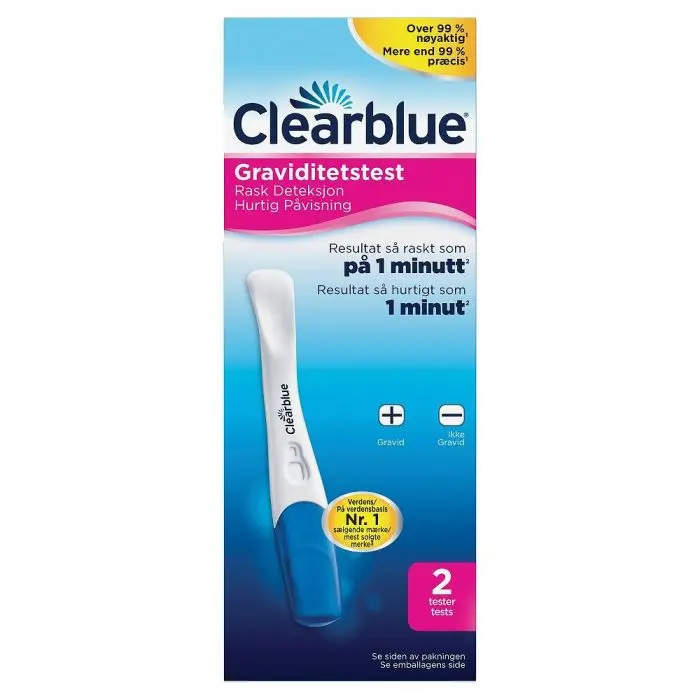 Clearblue Hurtig Graviditetstest 2stk