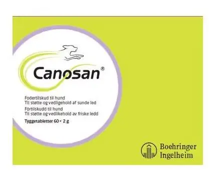 Canosan 2g tyggetabletter fôrtilskudd til hund 60 stk
