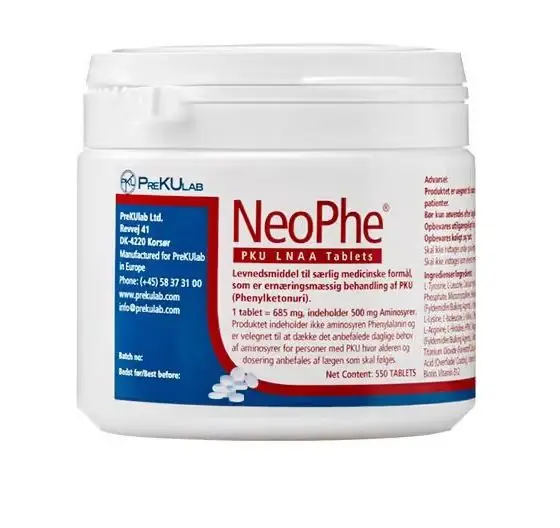 NeoPhe PKU LNAA tabletter 550 stk
