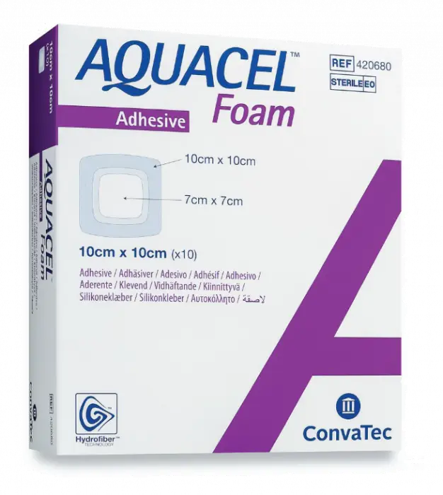 Aquacel Foam Adhesive skumbandasje 10x10 cm