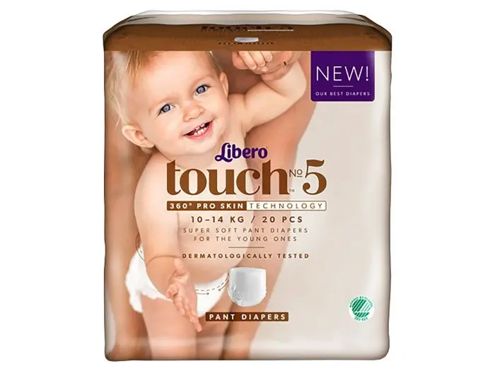 Libero Touch 5 buksebleie 10-14 kg 18 stk