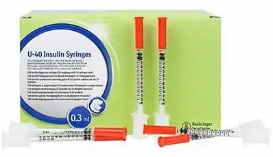 Prozinc U-40 insulin sprøyte til hund og katt 0.3 ml 120 stk
