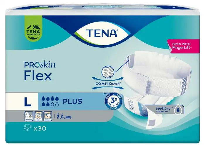 TENA Proskin Flex Plus beltebleie str L 30 stk