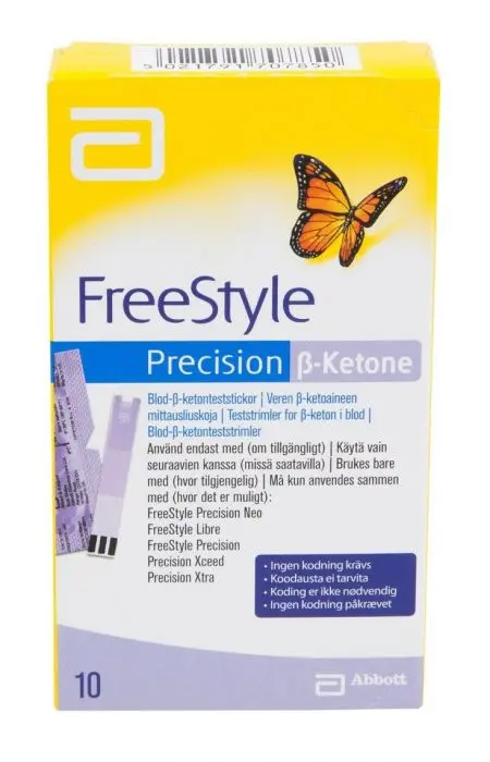 Precision B-ketone teststrimmel 10stk