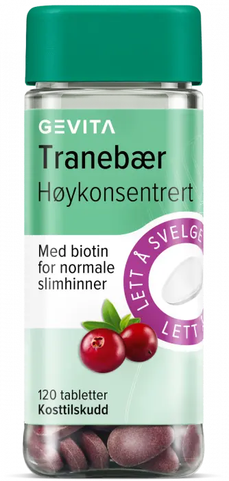 Gevita Tranebær Høykonsentrert tabletter 120 stk