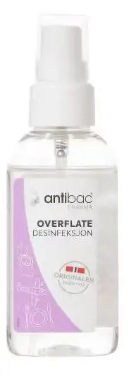 Antibac overflate desinfeksjonsspray 75% 50 ml