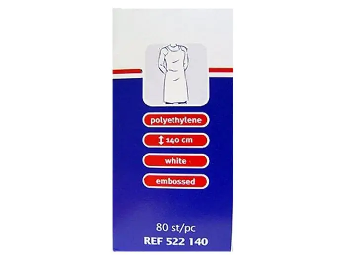 Klinion plastforkle hvit 140 cm 80 stk