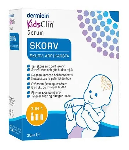 KidsClin Skurv sett med serum, kam og børste