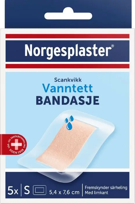 Norgesplaster Scankvikk vantett bandasje 5,4x7,6 5 STK