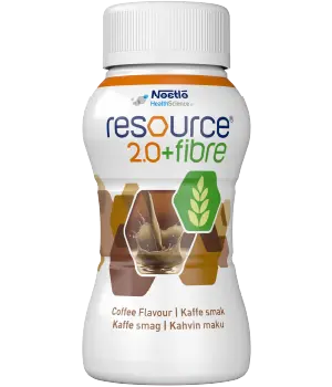 Resource 2,0+Fibre kaffe 4x200ml