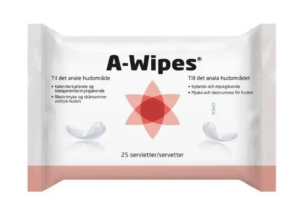 A-Wipes servietter med lotion 25 stk