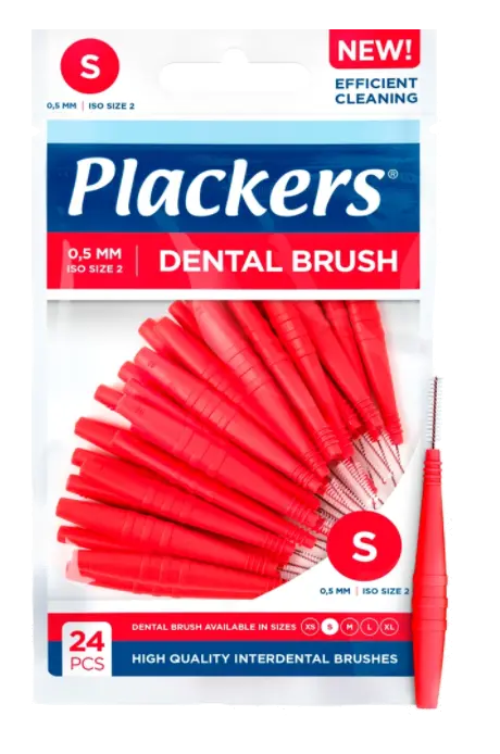 Plackers Dental Brush 0,5 mm S 24stk