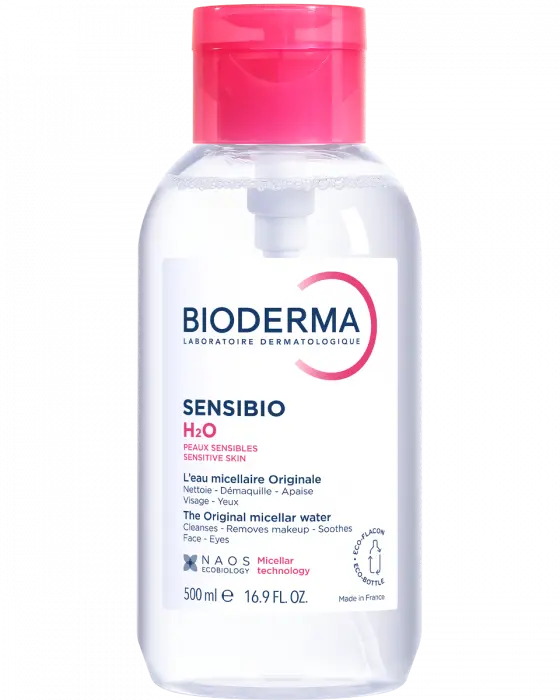Bioderma Sensibio H2O micellærvann Inverted Pump 500 ml