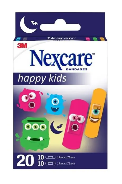 Nexcare Kids Monster 20stk