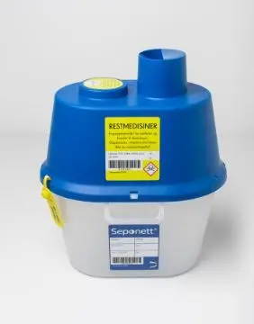 Seponett restmedisinbeholder 1 stk
