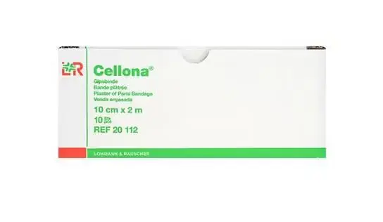 Cellona gipsbind rull individuelt pakket 10 cm x 2 m 10 stk