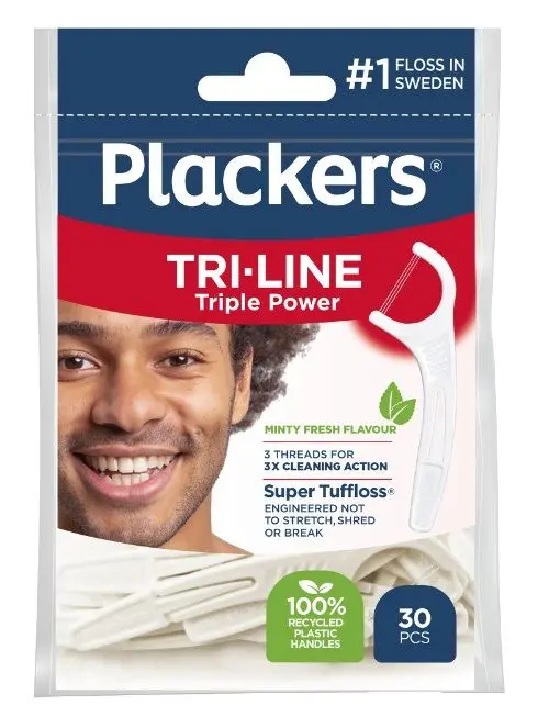 Plackers Tri-line tanntrådbøyler 30 stk