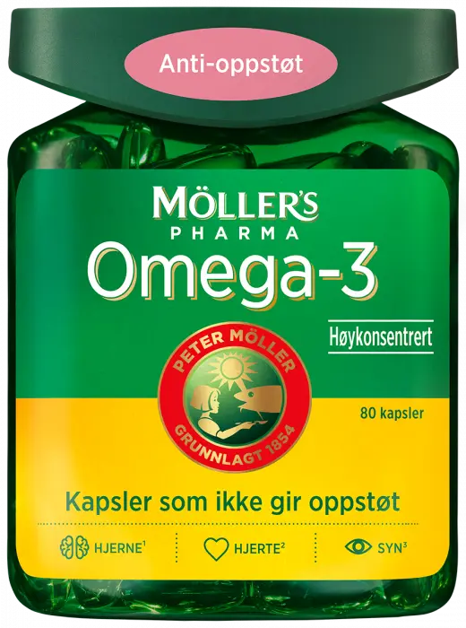 Möller's Pharma Omega-3 Anti-oppstøt 80 stk
